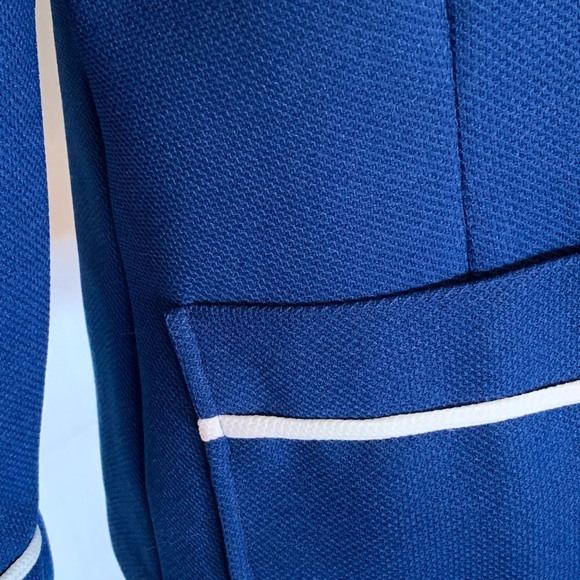 Navy blue blazer with the white trim - Picture 3 of 6